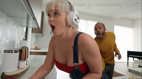 Very naughty blonde fucks with a gifted black guy