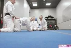 Sex on the mat with very naughty young girls